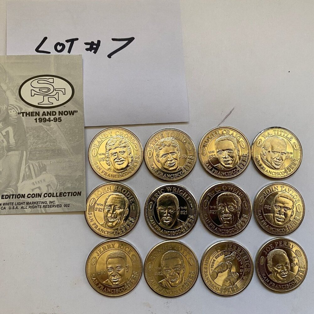 San Francisco 49ers then and now 1994-95 collectable coins 12 of 20 Lot #7